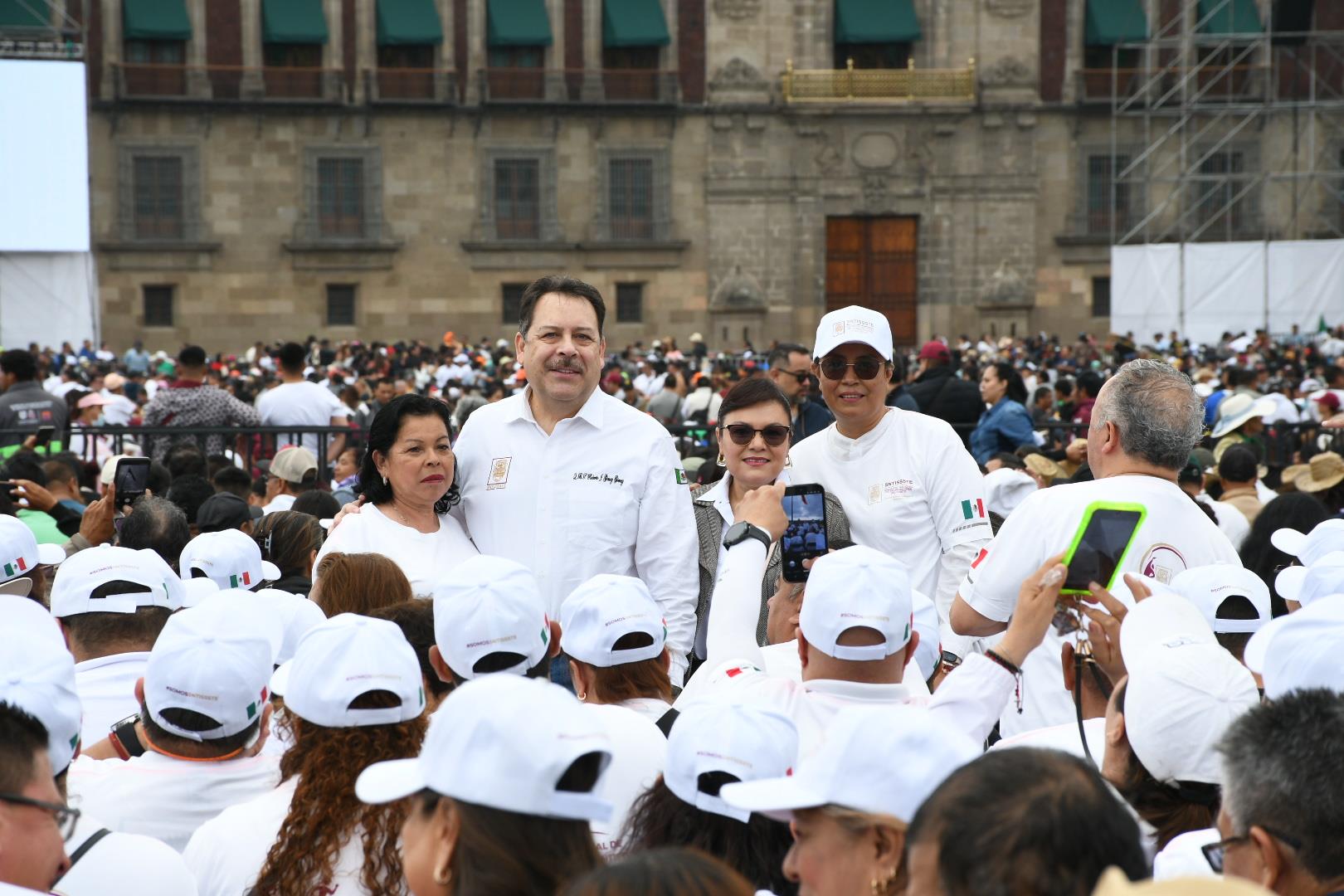 Asamblea informativa de la presidenta Claudia Sheinbaum Pardo en el Zócalo de la Ciudad de México 